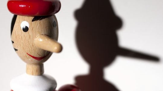 Pinocchio mit seiner langen Nase