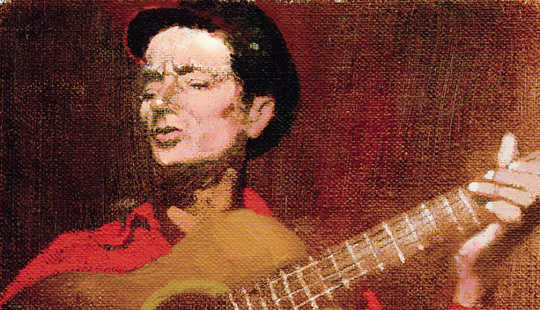 Toisessa hiljattain löydetyssä laulussa Woody Guthrie jatkaa hyökkäystä vanhan miehen Trumpissa