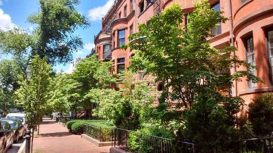 Back Bay in Boston, US, is a great example of the benefits of ‘greening’ residential areas. 