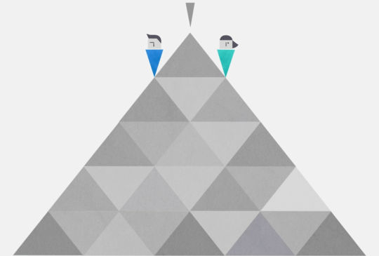 A analogia da pirâmide vem dos erros que foram feitos (mas não por mim) por Elliot Aronson e Carol Tavris. De www.rightbetween.com, Autor fornecido