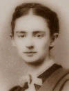 ओलिविया लैंगडन (1845-1904), लगभग 24 वर्ष पुरानी है।