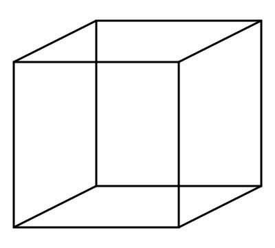 De Necker Cube (1832) door Louis Albert Necker.