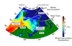 歐洲的極端天氣與較少的海冰和巴倫支海變暖有關