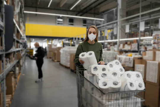 In the early days of the pandemic, people panic bought toilet paper.