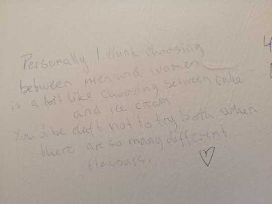 Toiletgraffiti: Hemmeligheder, støtte og solidaritet i kvindernes toilet