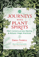 本の表紙：植物の精霊との旅：植物意識の癒しとエマ・ファレルによる自然な魔法の実践