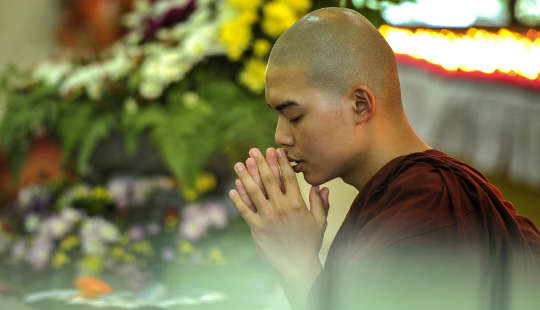 un călugăr budist