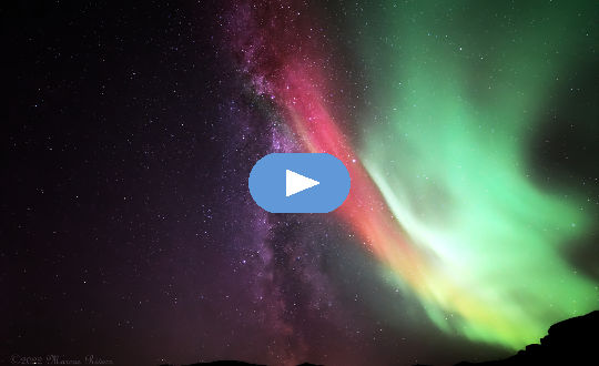 aurora borealis nchini Norwe, 1 Oktoba 2022