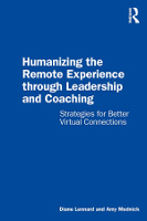обкладинка книги: «Гуманізація віддаленого досвіду через лідерство та коучинг» Даян Леннард і Емі Меднік.