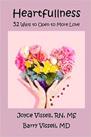 kitap kapağı: Joyce ve Barry Vissell tarafından yazılan Heartfullness: Daha Fazla Sevgiye Açmanın 52 Yolu.