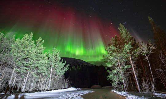Norveç'te kutup ışıkları