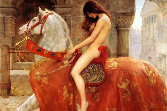 約翰·科利爾 (John Collier) 的《戈黛娃夫人》(Lady Godiva) (1898)。