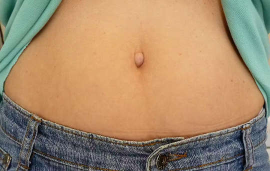 a photo of an "innie" belly button