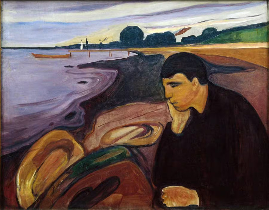 Edvard Munch -- Melancholy. 