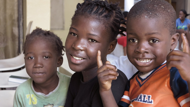 barn på Haiti