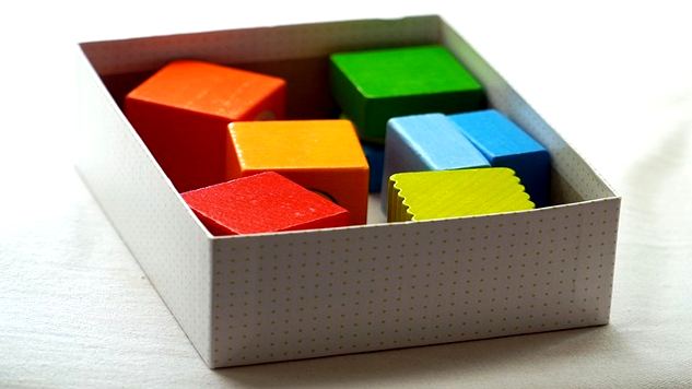 a box of building blocks