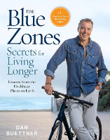 A kék zónák titkai a hosszabb élethez című könyv borítója
