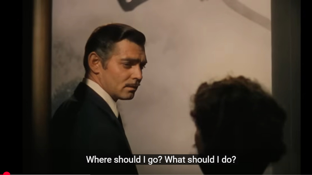 Escena de la película Lo que el viento se llevó