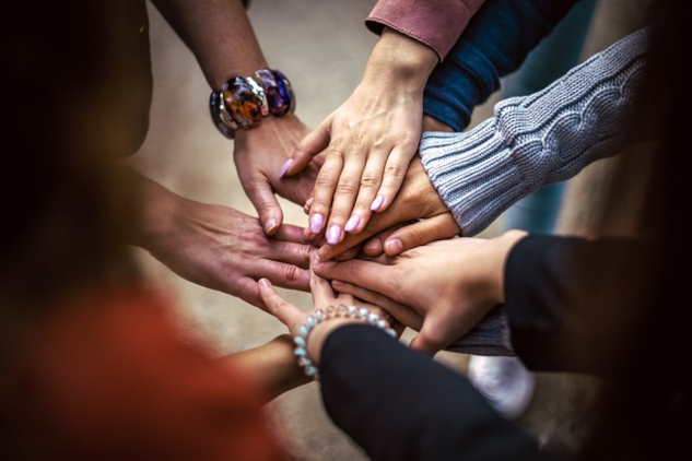hands all joining together. Image by Bob Dmyt from Pixabay. Image by Bob Dmyt from Pixabay. 