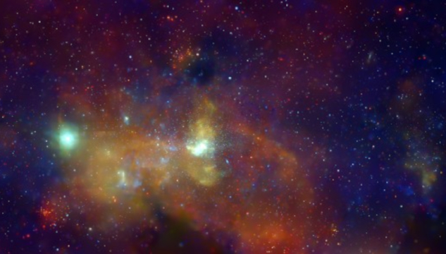 صورة: مركز المجرة بالأشعة السينية، من تصوير ناسا/مركز تشاندرا للأشعة السينية/جامعة ماساتشوستس/دي. وانغ وآخرون.&nbsp;