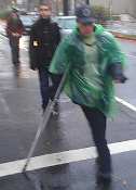 Darrin Annussek walking 30 miles on crutches