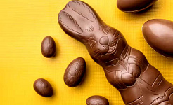 复活节兔子等形式的巧克力