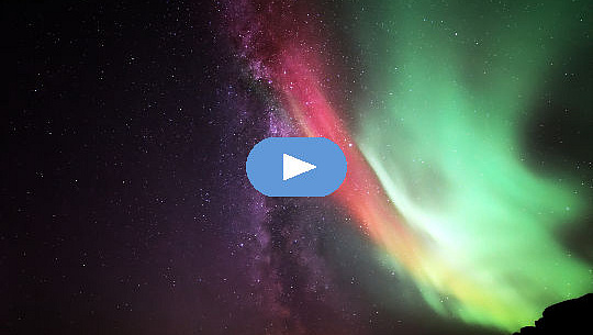 aurora borealis Norvégiában, 1. október 2022