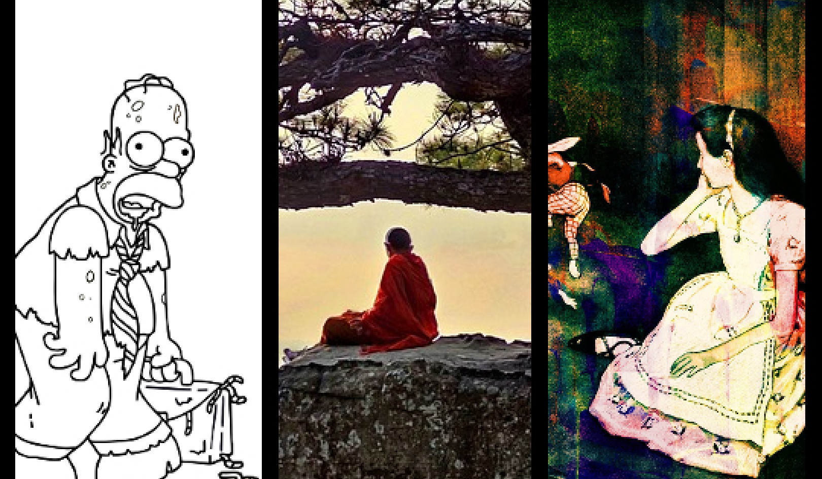 Vær nysgerrig, ikke rasende: Homers, Buddhas og Alices lære