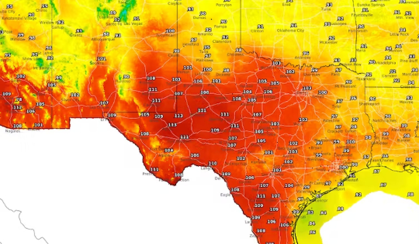 Comprensione delle cupole di calore: spiegato il fenomeno meteorologico Baking Texas