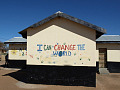 Picture of a school in Africa with the words written on the building: I can change the world. Image by henkpijper from Pixabay. 