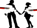 A drawing of two people holding hands, each one being erased. Image by Tumisu from Pixabay. 