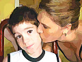 A mother kissing her son on the cheek. Image from Pixabay. 