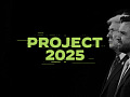 Trump p[icture with project 2025 written