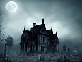 a haunted house