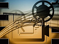 A movie projector and several screens. Image by Gerd Altmann from Pixabay. 