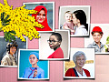 gambar pelbagai wanita dari pelbagai peringkat kehidupan dan budaya