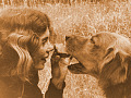 乔伊斯·维塞尔和她心爱的狗博基