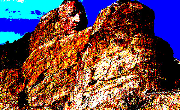 Crazy Horse Memorial - mountain carving in North Dakota