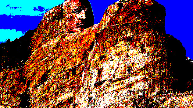 Crazy Horse Memorial - mountain carving in North Dakota