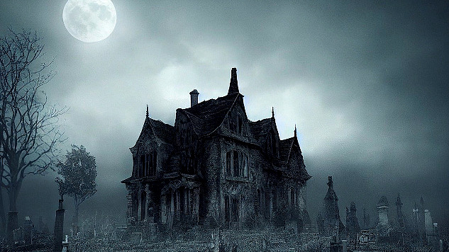 a haunted house