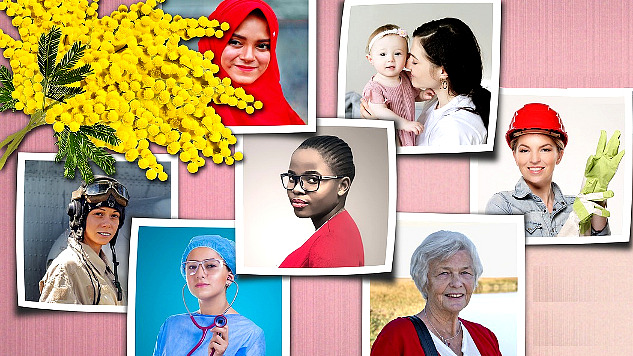 photos of various women from different ranks of life and cultures