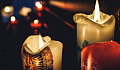 several lit candles
