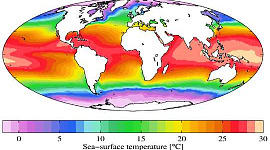 Hvordan havnivået i Stillehavet forutsetter økningen i overflatetemperaturer