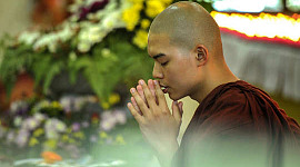 en buddhistisk munk